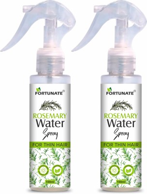 FORTUNATE Organic Rosemary Water For Hair Repair Spray - Pack of 2(200 ml)