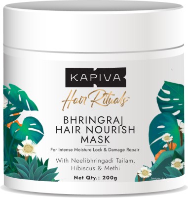 Kapiva Bhringraj Hair Nourish Mask|Intense Nourishment & Hydration|Repairs Damaged Hair(200 g)