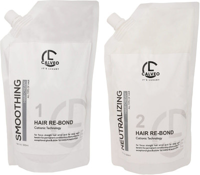 Calveo Straightening kit Smoothing Cream &(1000 ml)