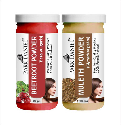 PARK DANIEL Natural Beetroot Powder & Mulethi Powder Combo Pack of 2 Jars of 100 gms(200 gms)(200 g)