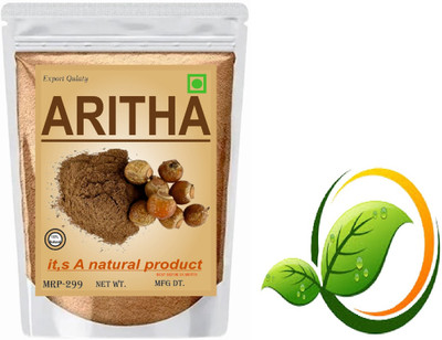 Rideena Natural excellent Aritha/Reetha Powder For Hair Growth(300 g)