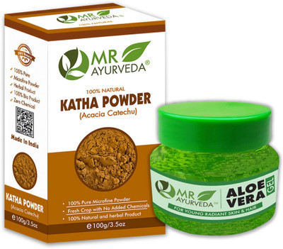 MR Ayurveda Katha Powder and Aloe Vera Gel - Set of 2(200 g)