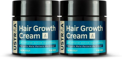 USTRAA Hair Growth Cream - 100 g x 2 | Boosts Hair Growth | Prevents Hair Fall(200 g)