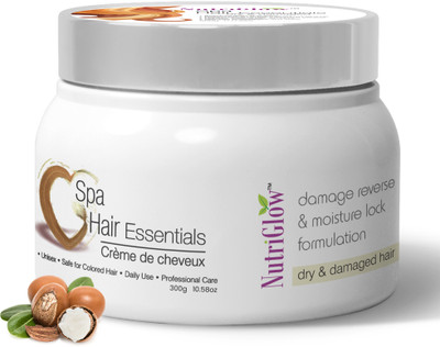 NutriGlow Spa Cream for Dry & Damaged Hair with Moisture Lock Formulation(300 g)