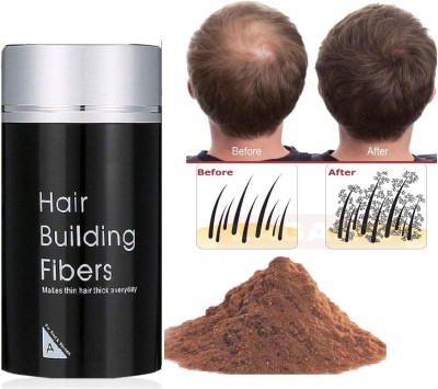 WOONGMI Hair Fiber Powder Hair Loss concealer Hair Fiber Volumizer Powder , Dark brown