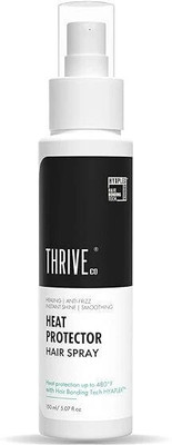 ThriveCo Heat Protector Hair Spray for Heat Protection Upto 480�F with Hydration & Shine(150 ml)