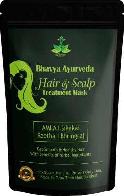 BHAVYA AYURVEDA Hair and scalp treatment mask | hair mask for deep conditioning and hair growth(50 g)