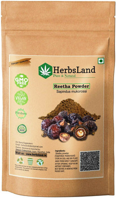 HerbsLand Reetha/Ritha Powder For Silky & Smooth Hair (90gm Each- Pack of 1)(90 g)