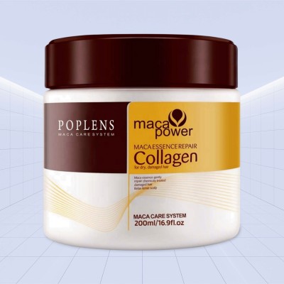 POPLENS Keratin Straightening Collagen Hair Treatment Deep Repair Conditioning Hair Mask(200 g)