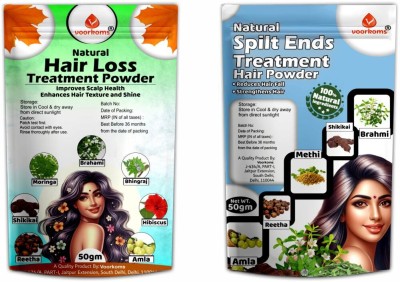 voorkoms Natural Hair Loss Treatment & Spilt Ends Treatment Hair For Hair Care Powder(100 g)