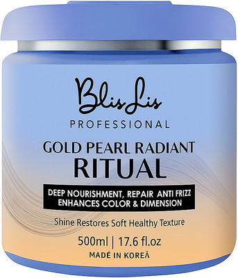 Blislis Gold Pearl Radiant Ritual Hair Mask – 500ml(500 ml)