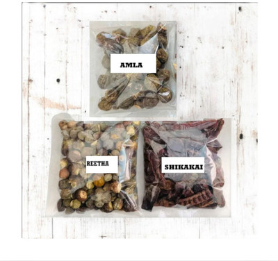 Beautoherb Amla Areetha Shikakai raw New Pack(301 g)