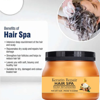 PERLENTE Hair spa cream for all hair type with shea butter extract(400 g)