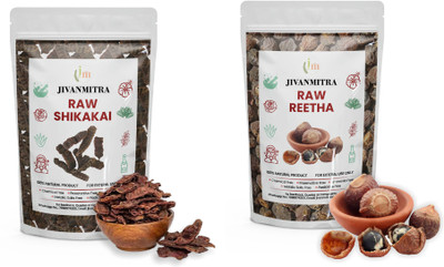 JIVANMITRA Reetha And Shikakai Fruits In Dry Form For Hair Care(200 g)