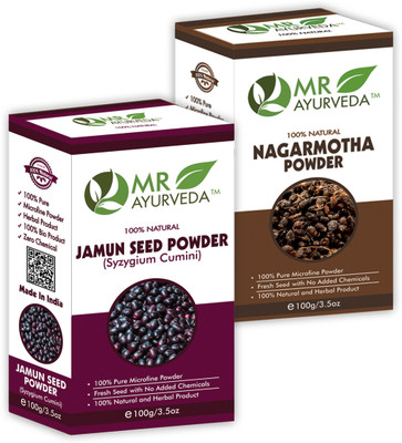 MR Ayurveda Jamun Seed Powder and Nagarmotha Powder - Pack of 2(200 g)