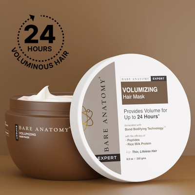 BARE ANATOMY Volumizing Hair-Mask | Volume For Upto 24 Hours | For Dry Hair(250 g)
