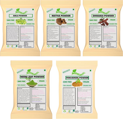 Activeland Amla Reetha Sikhakai Neem Methi powder 50gm each(250 g)