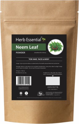 Herb Essential Natural Neem Leaves Powder (Azardirachta Indica) - 100 gm(100 g)