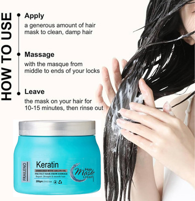 FRAILENO Spa Cream for Weak & Frizzy Hair, Radiant Shine,(200 ml)