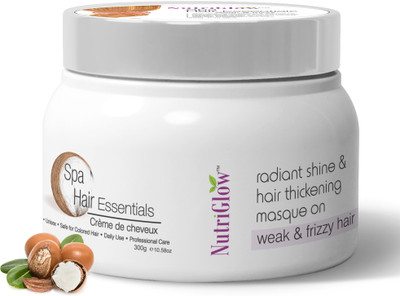 NutriGlow Spa Cream for Weak & Frizzy Hair, Radiant Shine, Daily Use(300 g)
