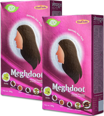 MEGHDOOT Herbal Powder 200gm x 2 for Dry Hair Wash(400 g)