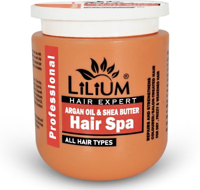 LILIUM Professional Hair Spa Argan Oil & Shea Butter Ideal For Dry, & Weakened Locks(800 ml)