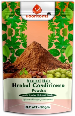 voorkoms Natural Herbal Hair Conditioner Amla, Methi, Shikakai & Reetha Powder 50g(50 g)