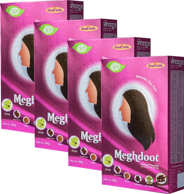 MEGHDOOT Dry Hair Wash Herbal Powder 200gm x 4 for Dandruff Control and Scalp Clean(800 g)