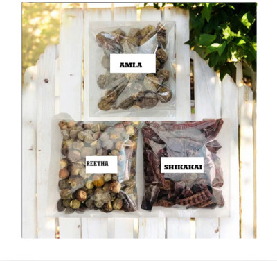 Beautoherb Shikakai Aretha Amla raw Hair Growth(301 g)