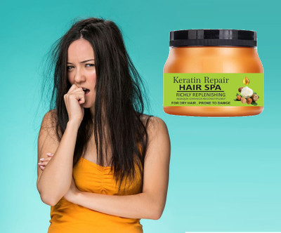 AGLEY SMOOTH KERATIN HAIR SPA FOR ALL HAIR TYPE(400 g)