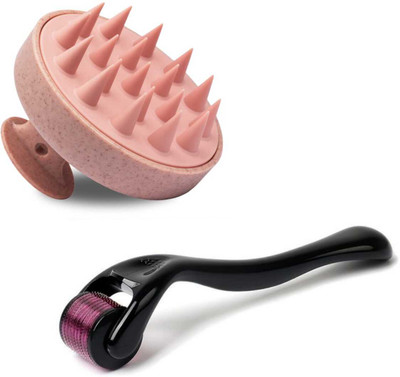 Etszaz 540 Titanium 0.5mm derma & Soft Silicone Bristles Comb Scrubber Brand: Generic(100 g)