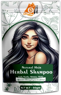 Ordershock Natural Herbal Hair Shampoo Amla, Methi, Shikakai & Reetha Powder 50g(50 g)