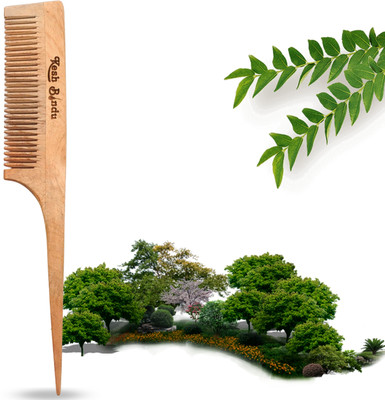 KeshBindu Kacchi Neem Wood Comb - Natural Haircare Infused with Neem Oil & Herbal Extracts(100 g)