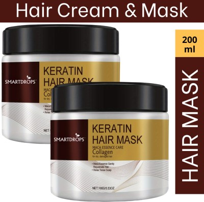 smartdrops Keratin Hair Treatment Cream For Dryness, And Severe Hair Loss | Hair Mask(200 g)