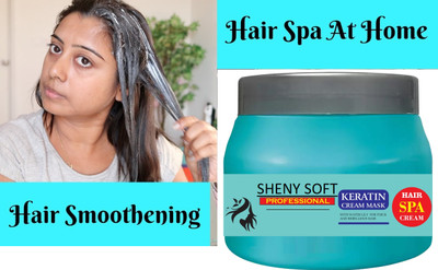 sheny soft Keratin Cream Hair Mask, Moisturizing & Smoothing for Dry Damag(400 ml)