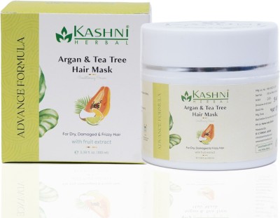 KASHNI Herbal Argan & Tea Tree Hair Mask For Dry, Damaged & Frizzy Hair(100 ml)