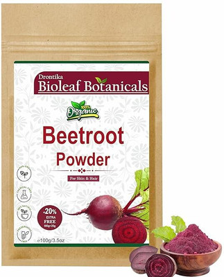 drontika Beetroot Powder 100gm for Face|Lips|Hair | Glowing & Shiny Skin Face Pack 100gm.(100 g)