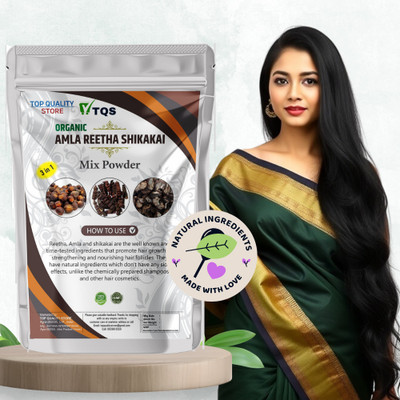Top Quality Store Reetha,Amla And Shikakai Powder 3-in-1 Pack For Hair Care & | Controls Dandruff(100 g)