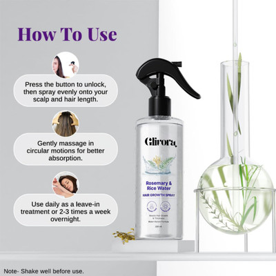 GLIVORA Rice Water Hair Growth Spray(200 ml)