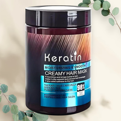 Deeparth Keratin Cream Hair Mask, Moisturizing & Smoothing for Dry Damaged(800 ml)