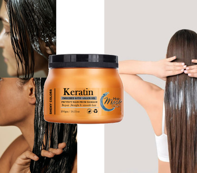 SHENY COLORS Best Professional Keratin Moisturizing & Smooth Hair Mask Cream(200 g)