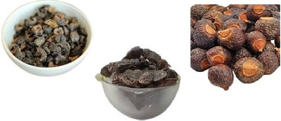 Beautoherb Amla Ritha Shikakai raw pack of 3(600 g)