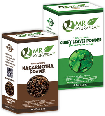 MR Ayurveda Nagarmotha Powder & Curry Leaves Powder - Combo Pack(200 g)