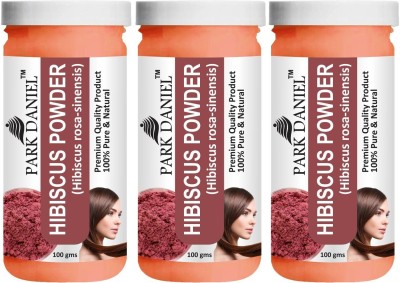 PARK DANIEL Premium Hibiscus Powder - For Face Pack & Hair Growth Combo Pack 3 bottles of 100 gms(300 gms)(300 g)