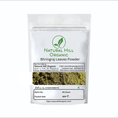 NATURAL HILL ORGANIC Bhringraj Leaves Powder-150g-Pure-Natural-No Mixing-No Preservative(150 g)