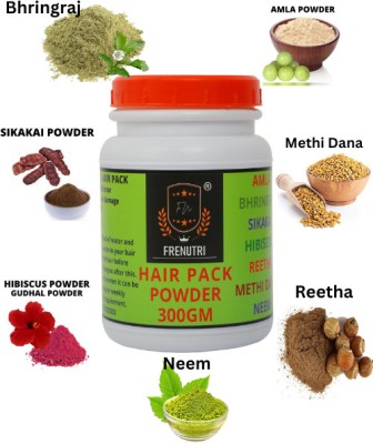 FRENUTRI Shikakai Mix with Amla,Reetha,Hibiscus,Bhringraj,Neem,Methi Powder for Hair Wash(300 g)