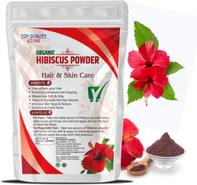 Top Quality Store Pure & Natural Hibiscus Flower Powder for Face Packs and Hair Growth&Care combo pack of 2(100 g)