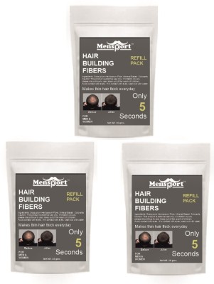 Mensport hair building fiber Instant fuller hair | Hair Volumizer (3x25g)(75 g)