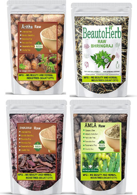Beautoherb Amla reetha shikakai Bhringraj raw for hair pack(400 g)