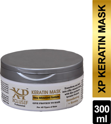 XCLUSIF PROFESSIONAL Keratin + Smoothening Mask 300 ML Infused with Keratin+Protein(300 ml)